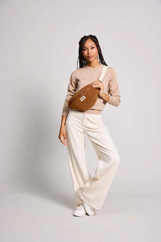 Sac banane Olivia Teddy Brun