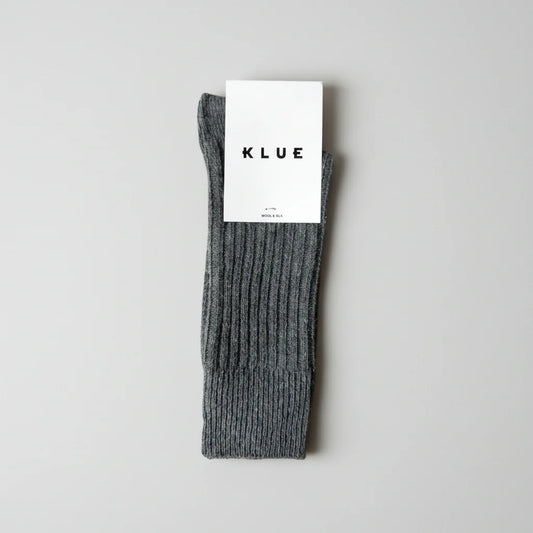 Chaussettes DUST STAR en soie et laine Anthracite