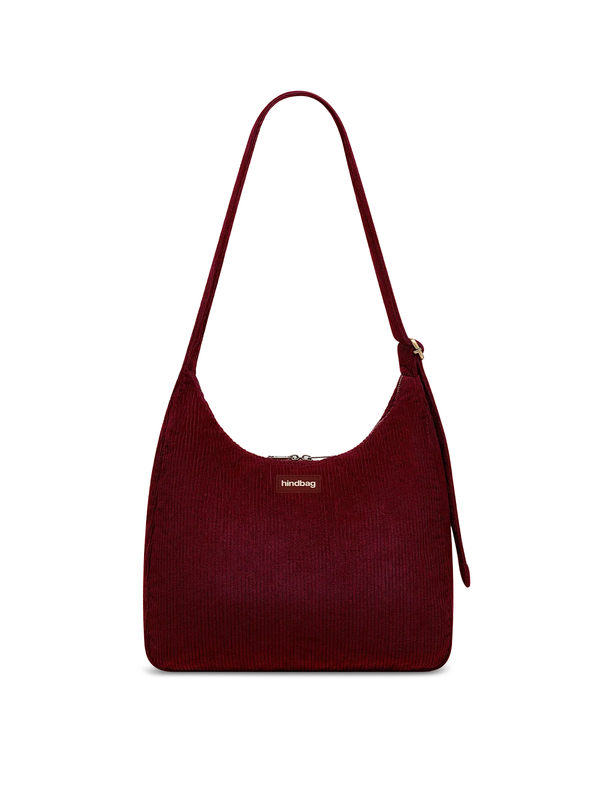 Sac Hobo Claire Velours Bordeaux