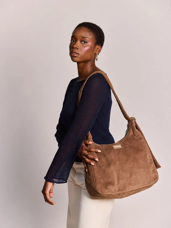 Sac Hobo Claire Velours Macchiato