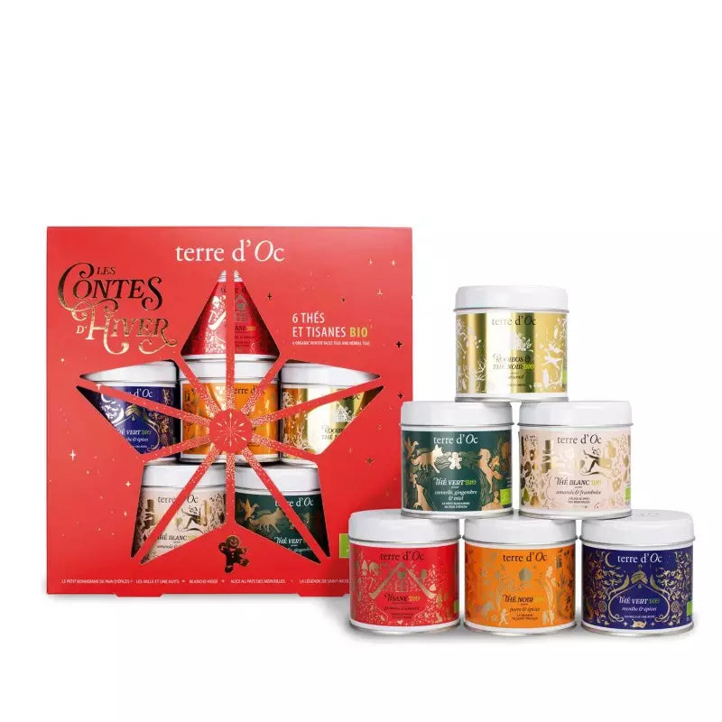 Coffret 6 thés bio de Noël