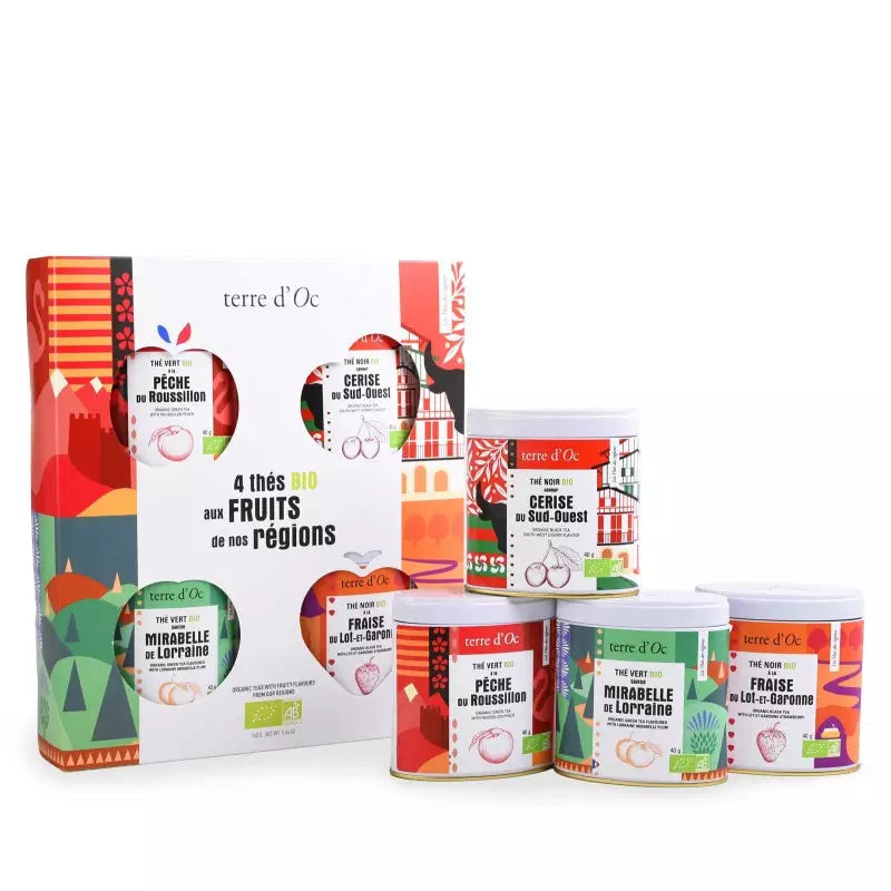 Coffret 4 thés bio - Thés des régions