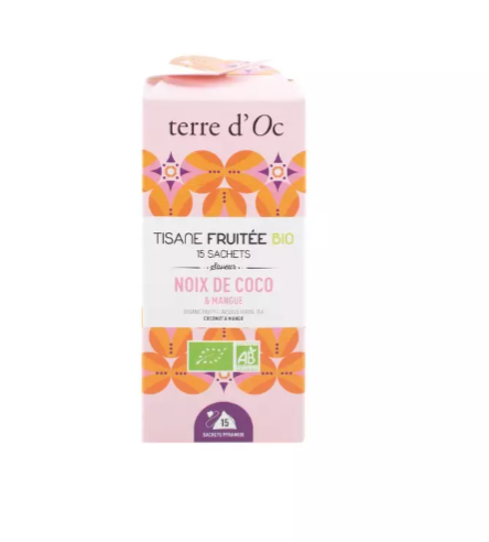 Tisane fruitée BIO noix de coco & mangue