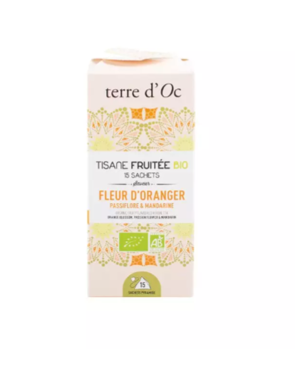 Tisane fruitée BIO fleur d'oranger, passiflore & mandarine