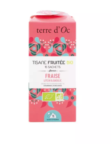Tisane fruitée BIO fraise litchi & basilic