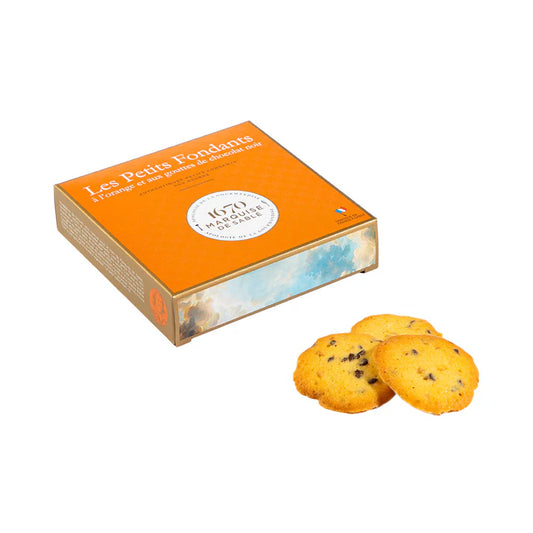 Biscuits fondants orange et pépites aux chocolats en étui 80g