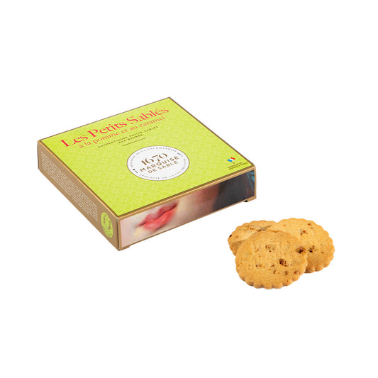 Sablés aux pépites de pomme et de caramel en étui 100g