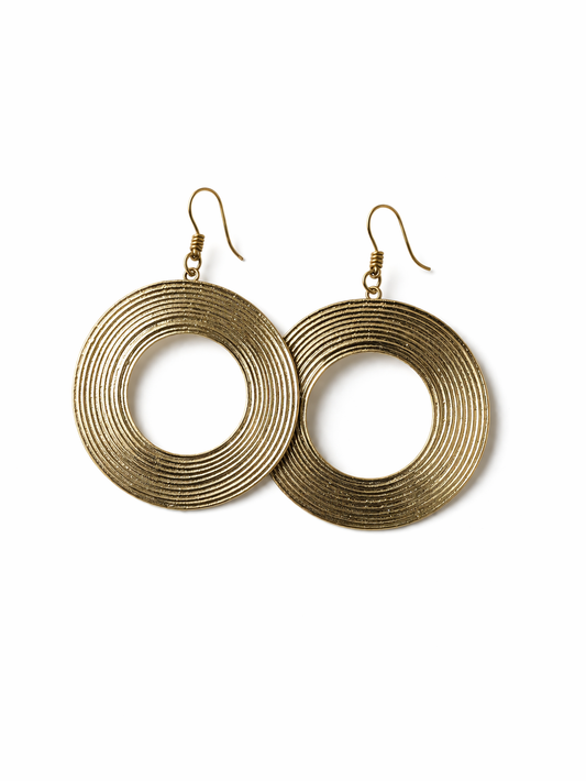 Boucle d’oreilles Créole bonze