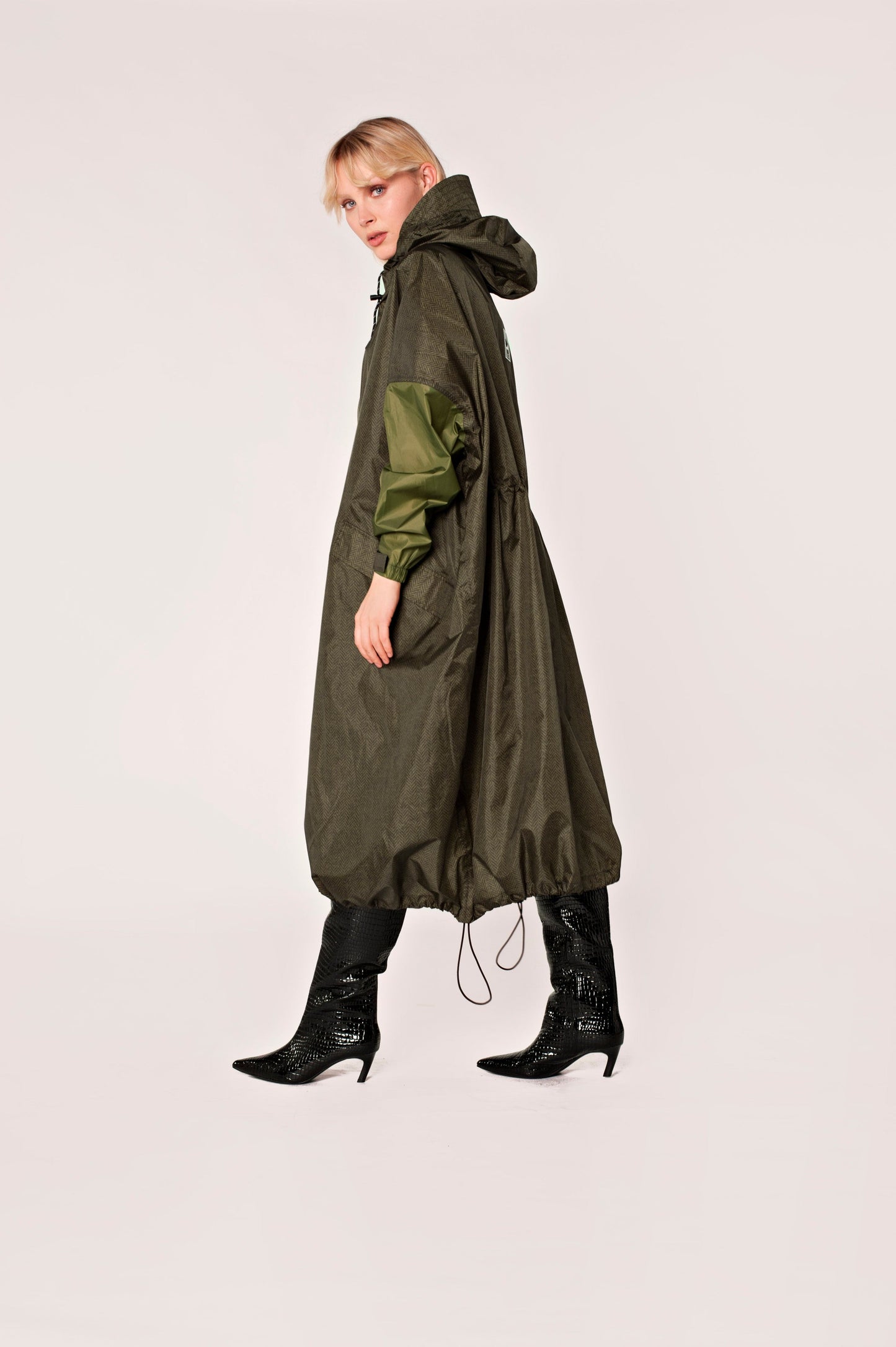 Rain Coat Manteau de pluie Chevron Herringbone