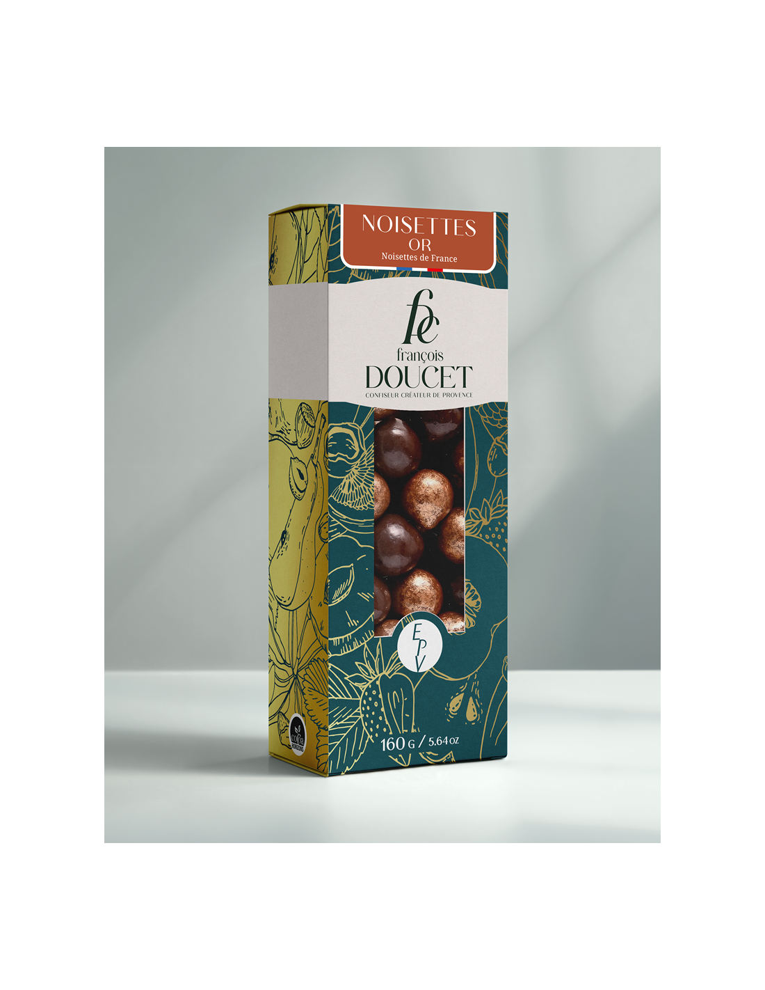 Noisettes Or 160g – Noisettes au chocolat au lait or et noir
