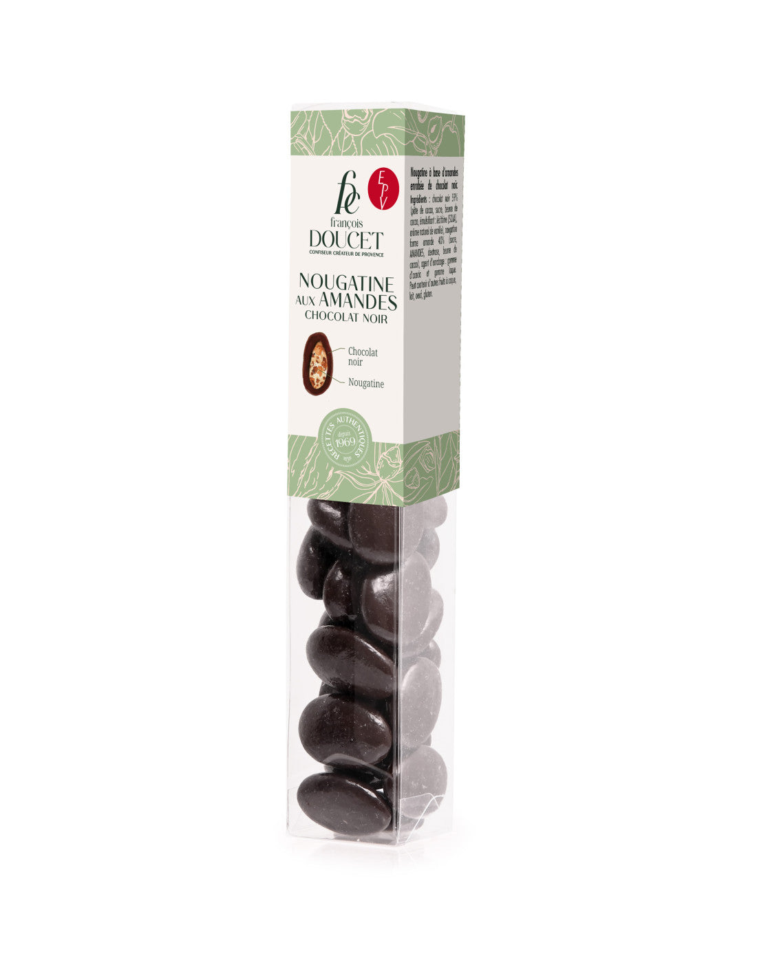 Nougatine aux amandes chocolat noir 110g