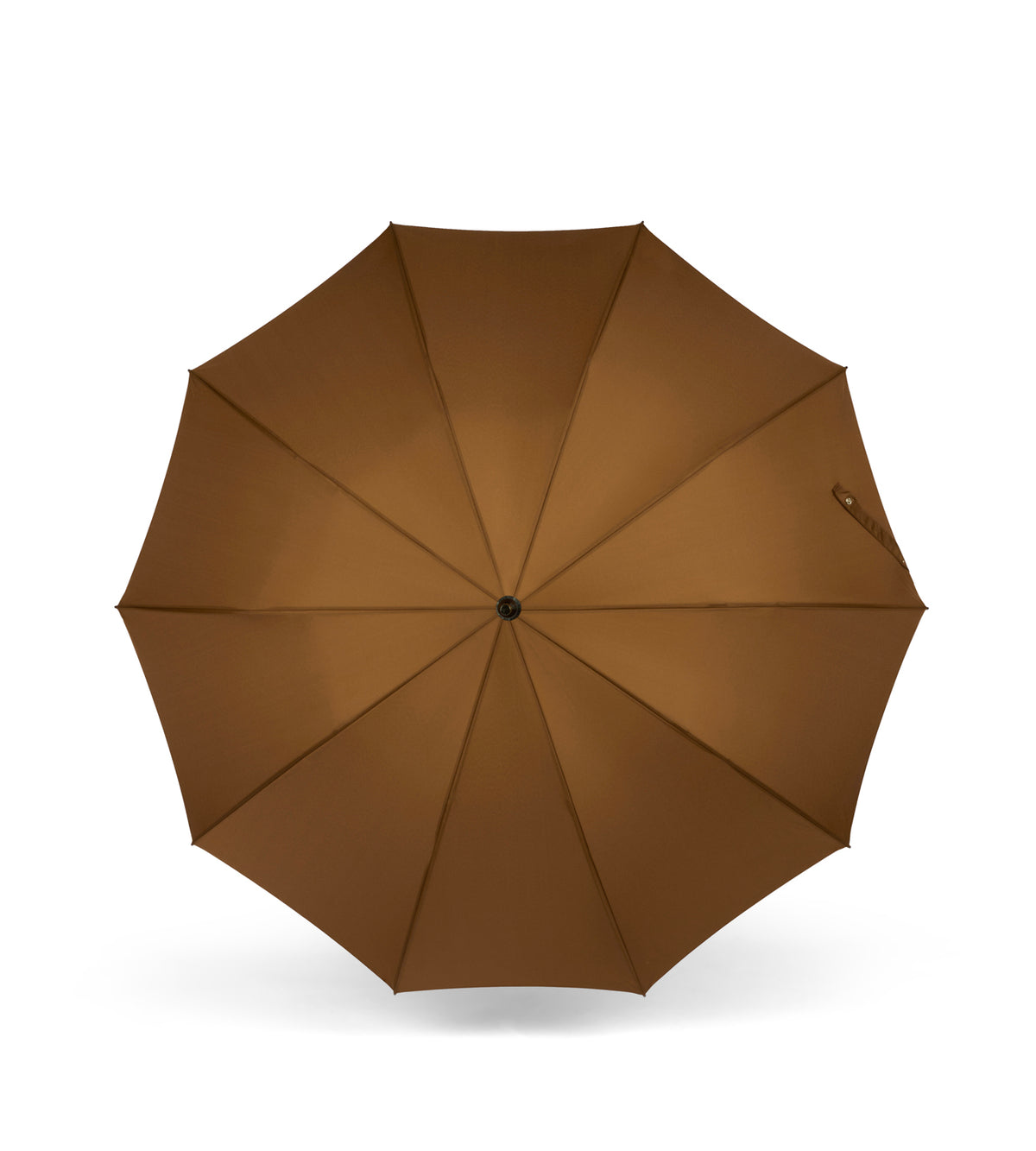 Grand parapluie droit classique caramel AUGUSTINE