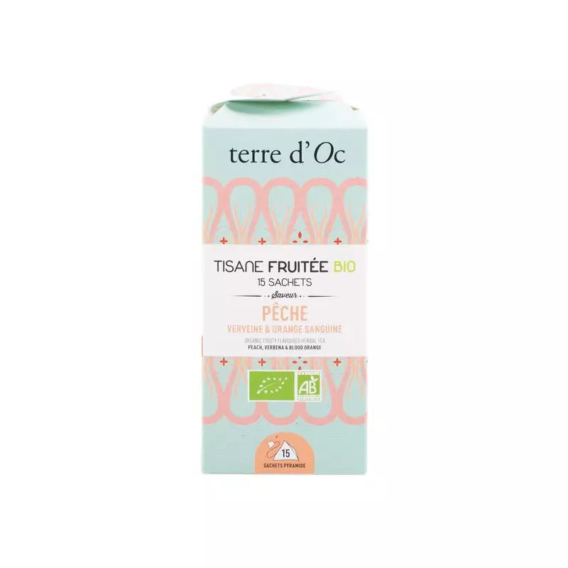 Tisane fruitée BIO pêche, verveine & orange sanguine - infusettes