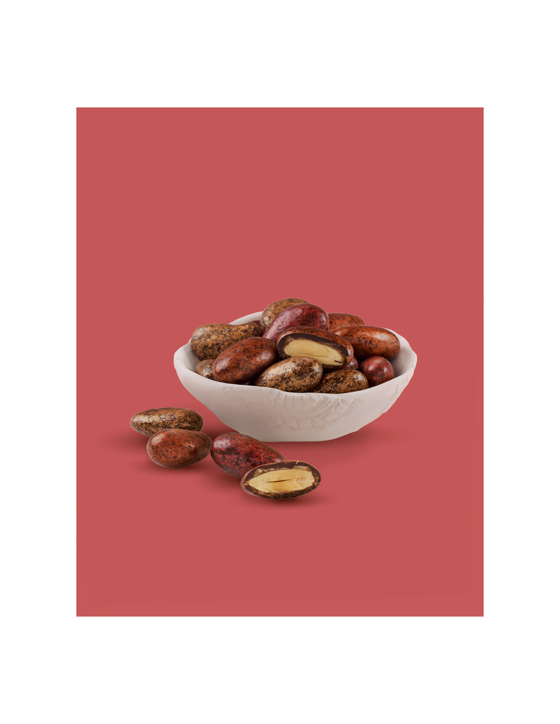 Pralino Cuivré 160g - Amandes enrobées de chocolat noir cuivré