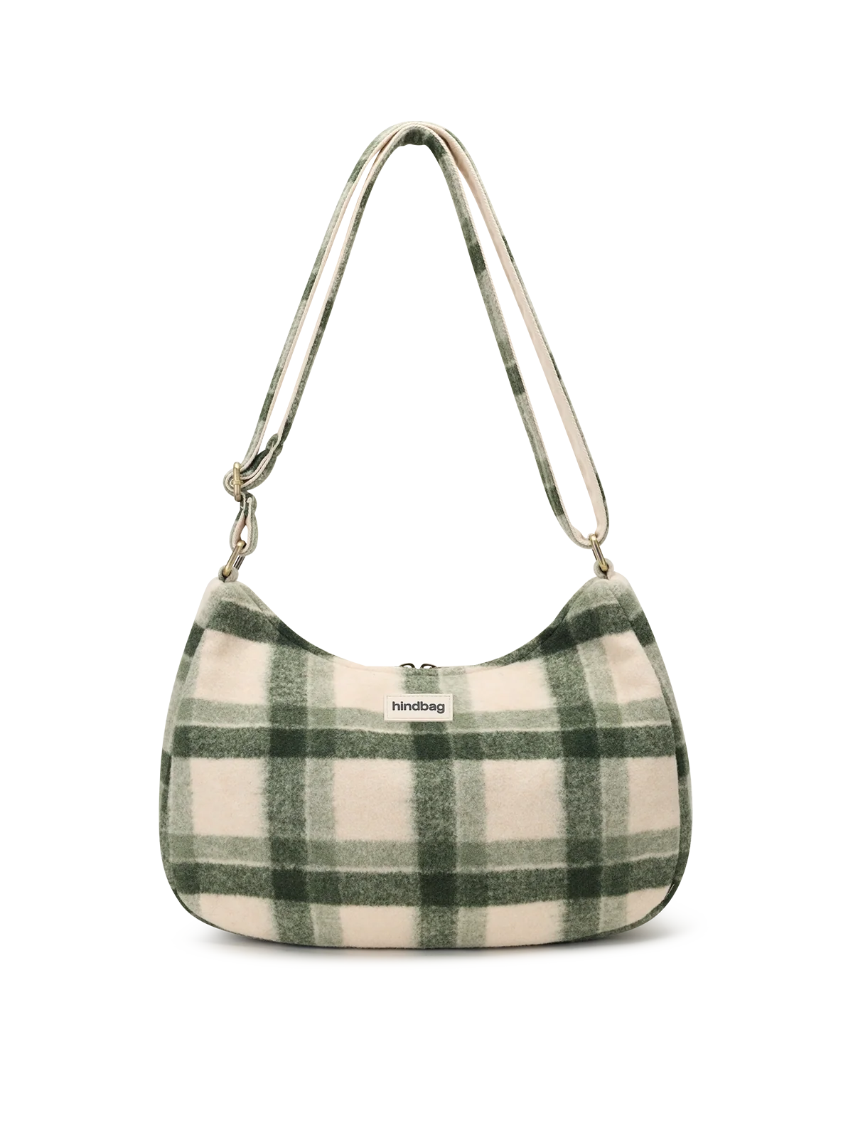 Sac Bandoulière Rosa Tartan Vert