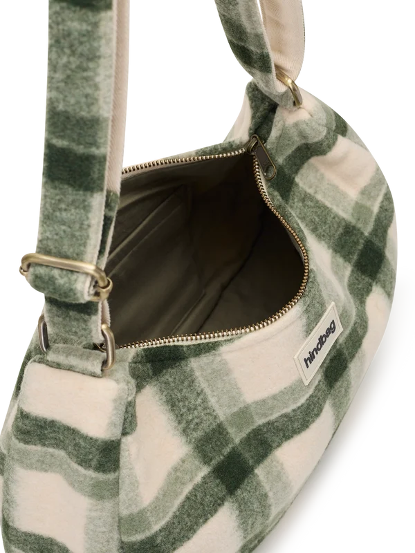 Sac Bandoulière Rosa Tartan Vert