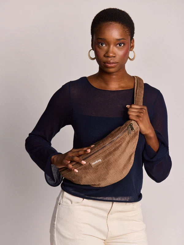 Sac Banane Sasha Velours Macchiato