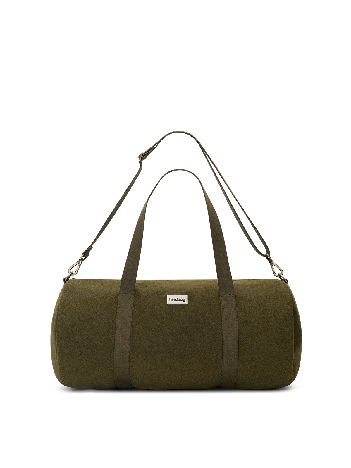 Sac Polochon Simon Effet Lainé Khaki