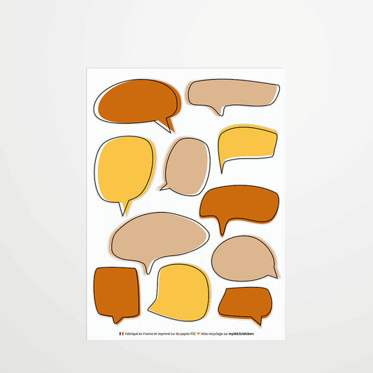 Les stickers bulles – Jaune