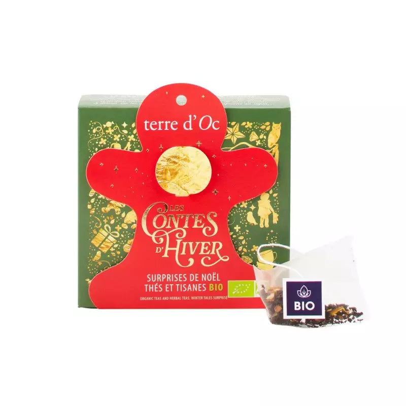 Cadeau de table Gingerman - 6 sachets de thés bio