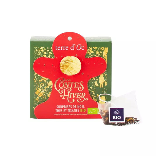 Cadeau de table Gingerman - 6 sachets de thés bio