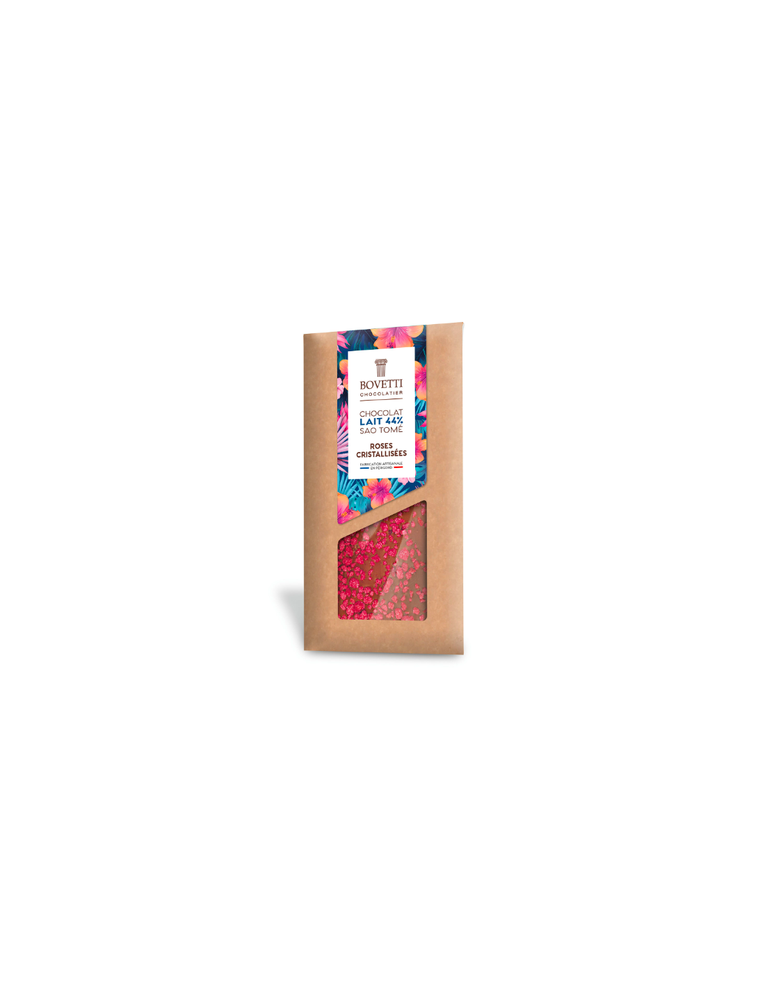 Chocolat au lait Roses Cristallisees