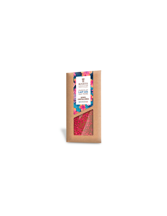 Chocolat au lait Roses Cristallisees