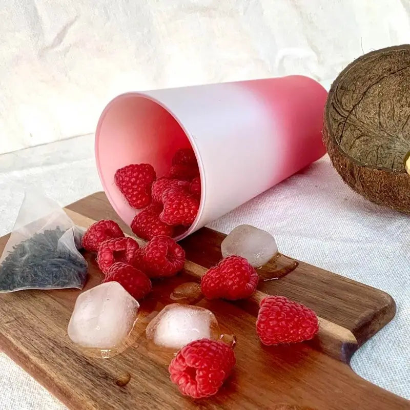 Thé Vert Glacé Bio – Saveur Coco Framboise – 20 sachets