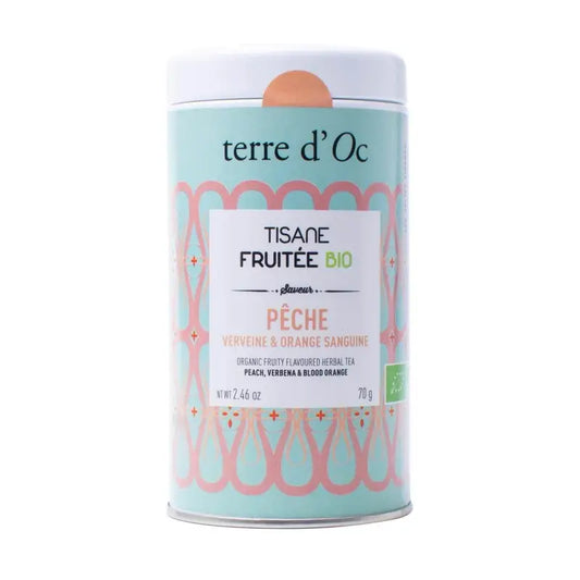 Tisane Pêche Orange Verveine
