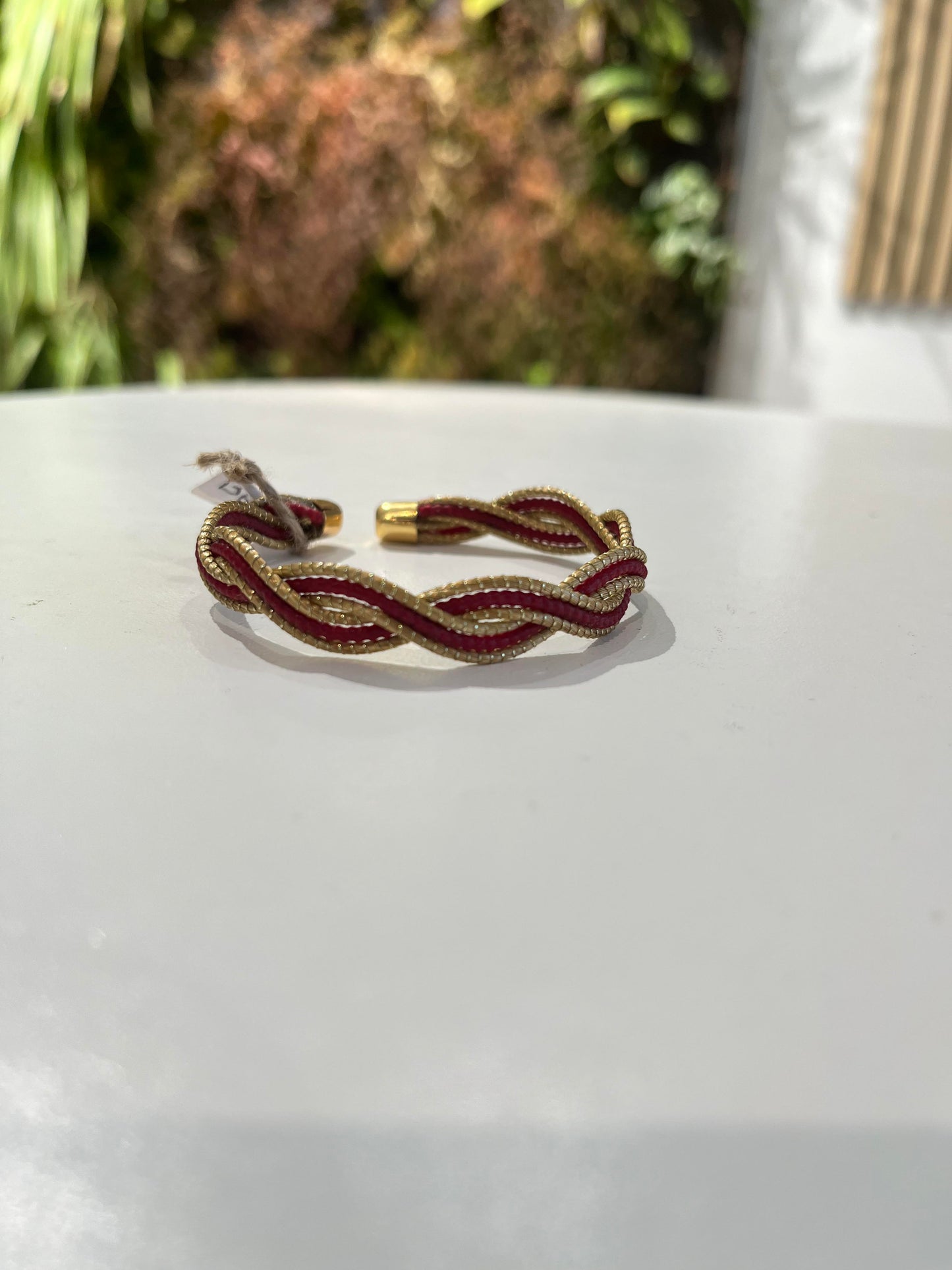 Bracelet Buzios Or/Rouge (BR35)